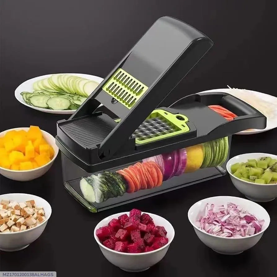 14-in-1 Multifunction Vegetable Chopper & Slicer – Fast, Easy & Mess-Free Food Prep